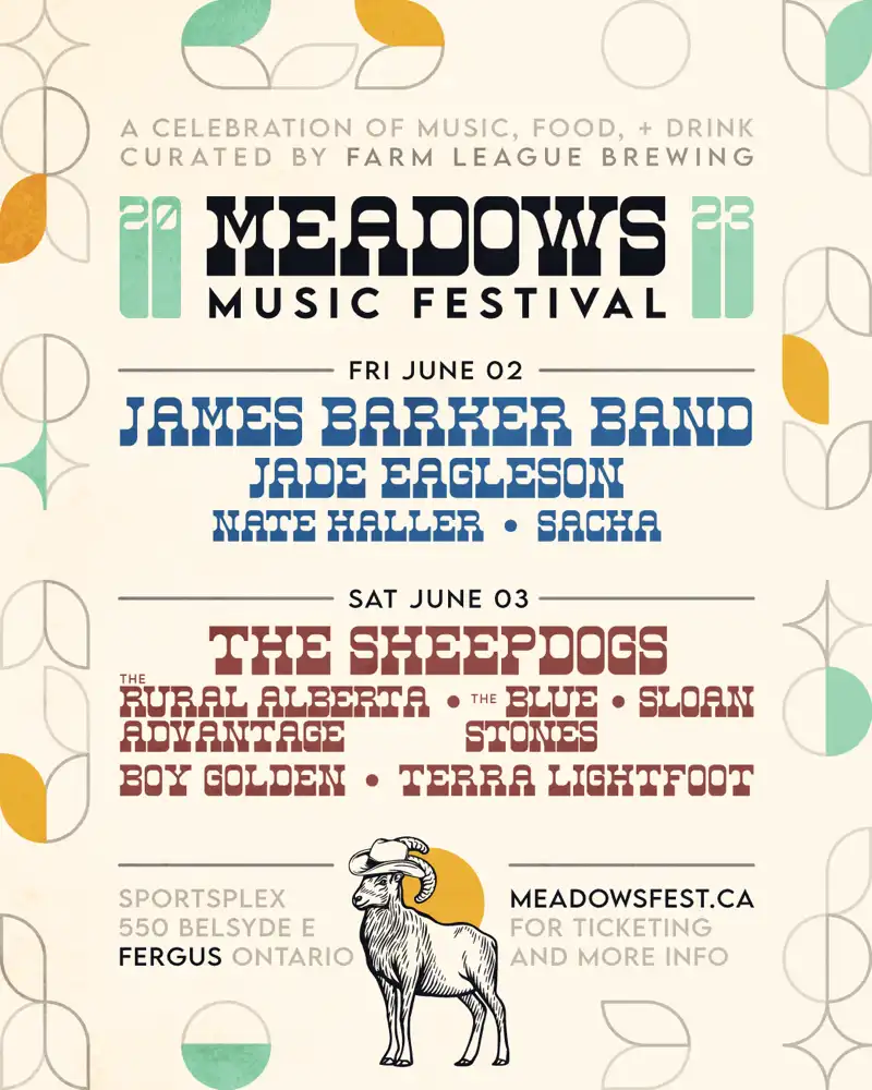 Meadows 2023 featured The Sheepdogs, Sloan, James Barker and Jade Eagleson