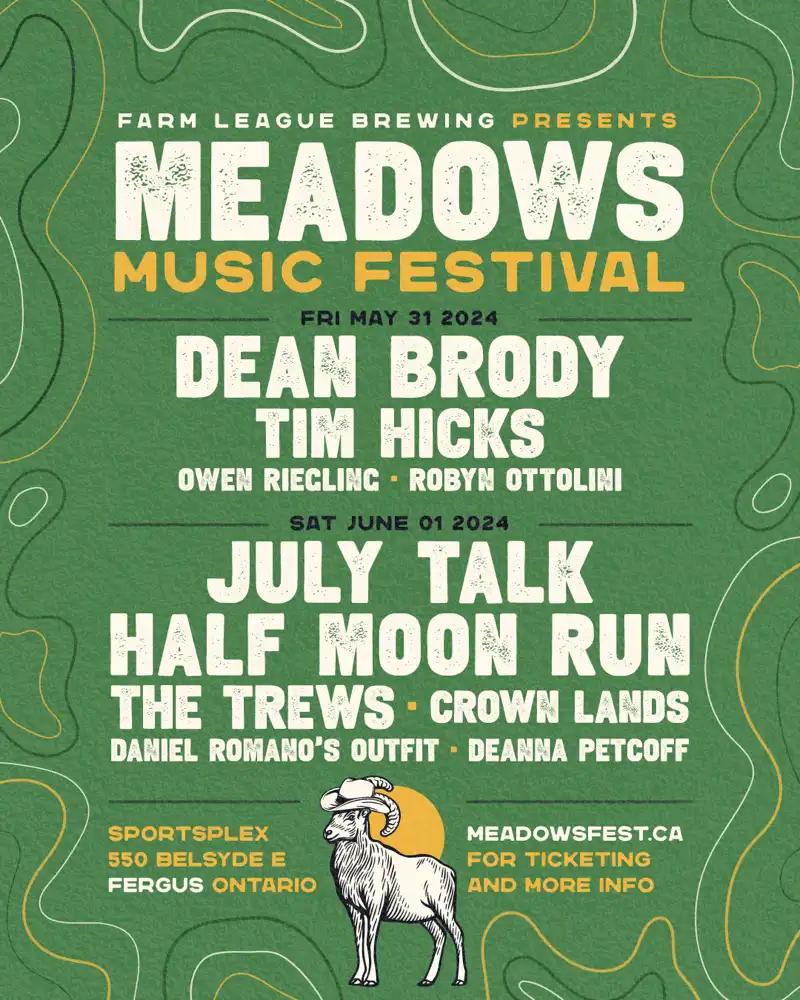 Dean Brody, Tim Hicks, July Talk and Half Moon Run headlined the 2024 Meadows Festival in Fergus, Canada